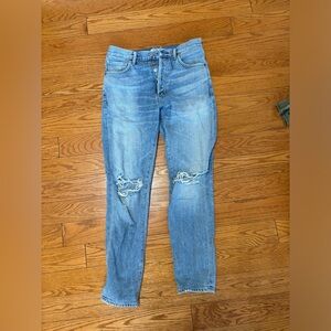 Citizens of Humanity distressed straight leg jeans.  Size 26.